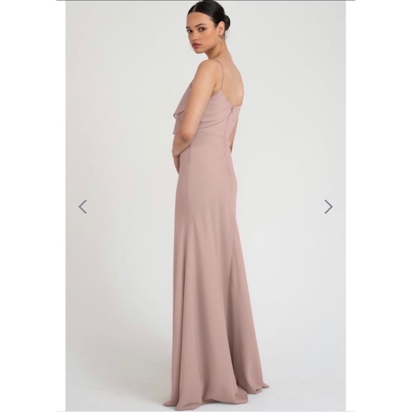 Jenny Yoo The Blake Crepe De Chine Dress Size 8 - Picture 3 of 12